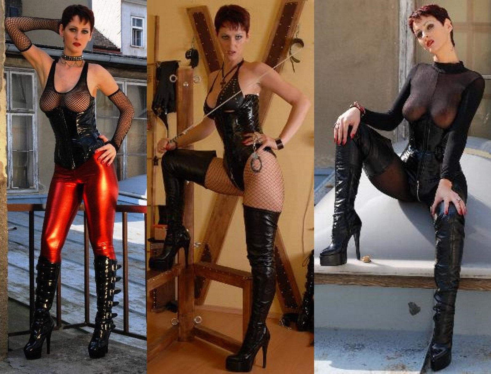 Nina Desire in domina clothes in Vienna