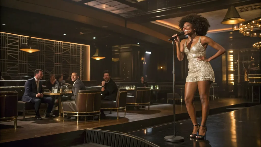 blackie sex worker in a sex club in Vienna